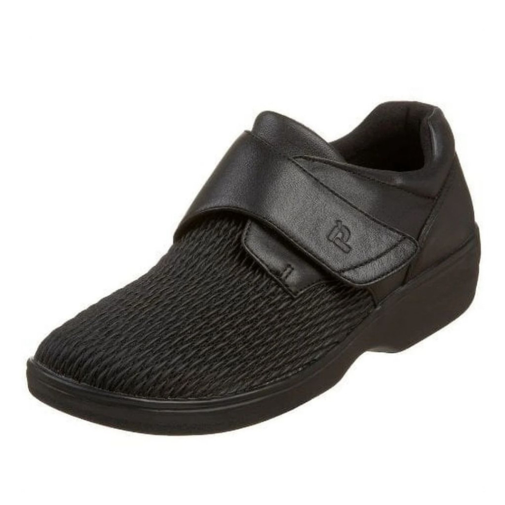 Women's Propét Black Hook & Loop Flats Loafers Size 8.5
